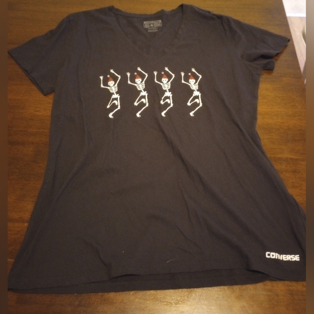 Converse skeleton shirt.  Size XXL, fits like a large. Junior size.